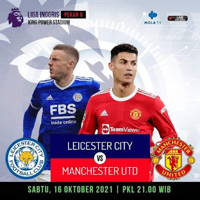 Link Live Streaming Manchester United vs Leicester City 16 Oktober 2021