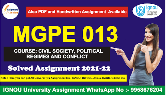 ignou mps solved assignment 2021-22 in hindi pdf free; mgpe-13 ignou; ignou assignment ma political science 202; political science assignment pdf in hindi; ignou assignment ma political science 2020; hegel's view of civil society ignou; civil society ignou pdf