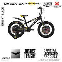 sepeda bmx anak pacific umaga gx justice league fat tire kids bike