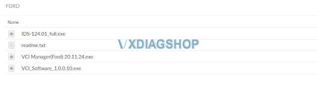 Free Download V124 VXDIAG Ford Mazda IDS 1