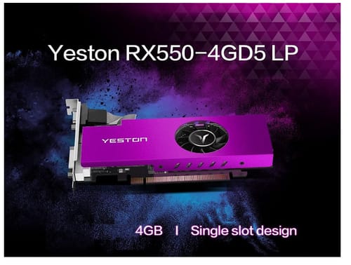 Yeston AMD Radeon RX550 Gaming Graphics Card