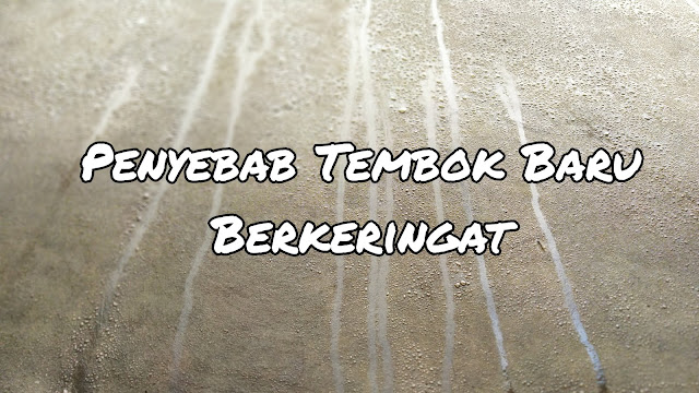 penyebab Tembok Baru Mengeluarkan Air Seperti Keringat