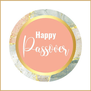 Passover Cards Printable Free - Sticker Gift Tags - Marble Gold Glitter Theme - 10 Modern Designs