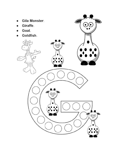 Letters coloring page