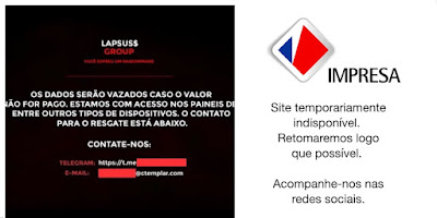 Impresa of Portugal hacked by Lapsus.