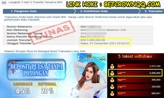 CrownQQ Agen DominoQQ BandarQ dan Domino99 Online Terbesar