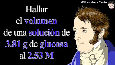 En un ensayo bioquímico, un químico necesita agregar 3.81 g de glucosa a una mezcla de reacción. Calcule el volumen en mililitros de una solución de glucosa 2.53 M que debe usar para la adición.