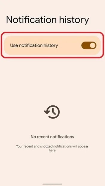 قم بتشغيل Notification History في Android الجزء الثالث
