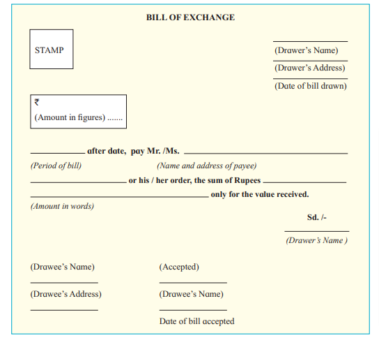Format of Bill of Exchange ( Easily Explained )