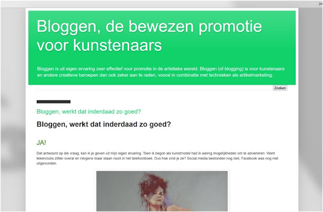 Bloggen voor kunstenaars weblog