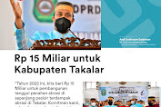 15 Miliar Buat Takalar dari Gubernur Sulawesi Selatan