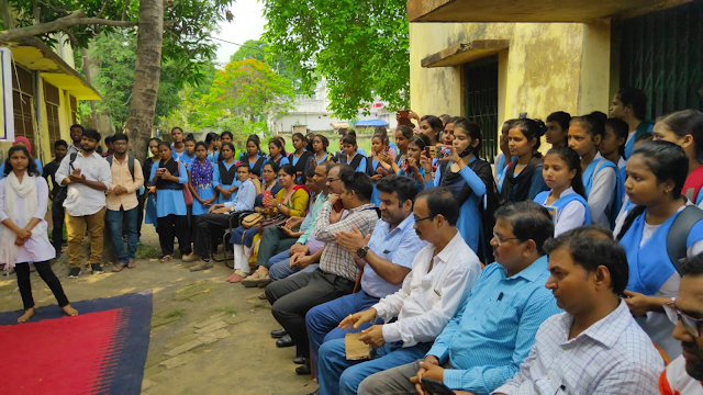 Street play organized on the occasion of Yoga Day in Sahibganj College