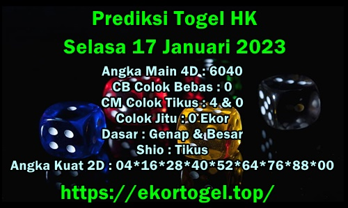 Prediksi Hongkong Hari Selasa 17 Januari 2023