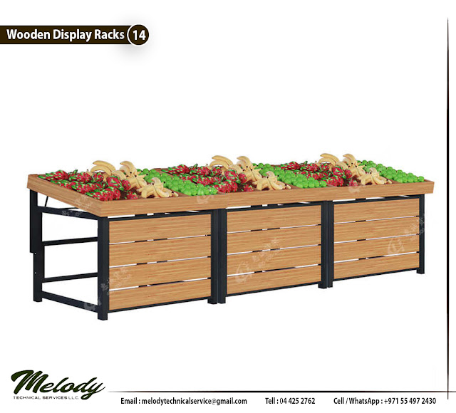 Wooden Bakery Display | Supermarket Rack in UAE