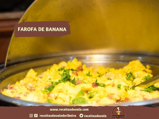 Receita de Farofa de Banana