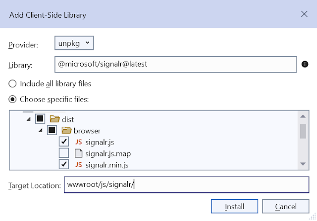 SignalR JS referrences