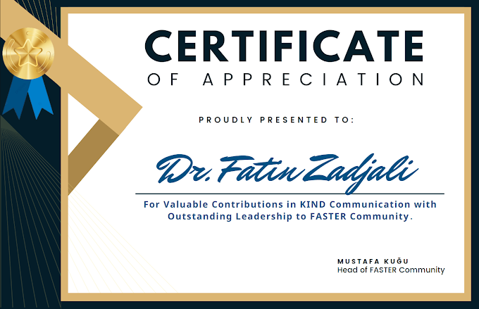 Dr. Fatin Zadjali FASTER Community Leadership Certification