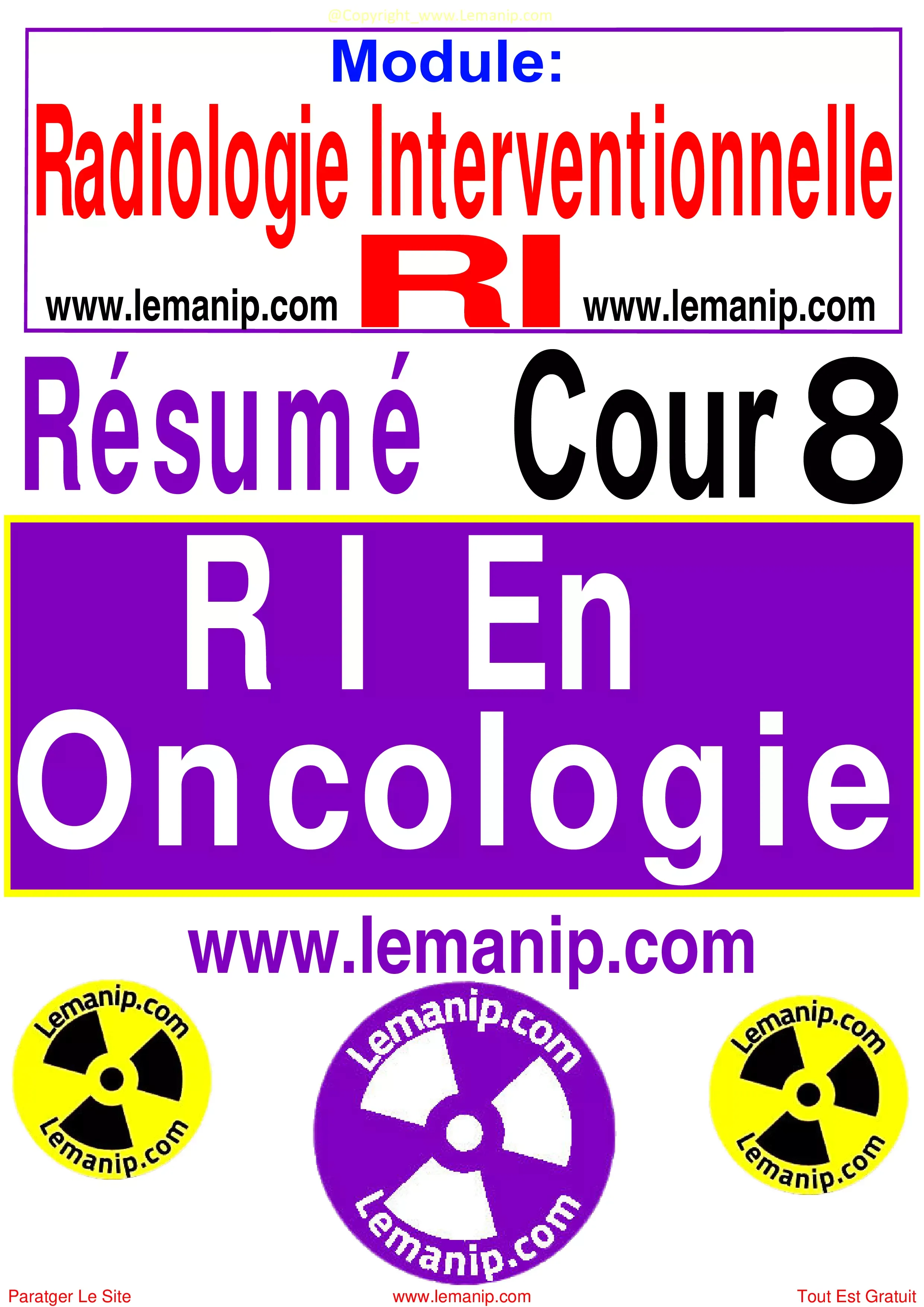 Cour 8 Du Module Radiologie Interventionnelle
