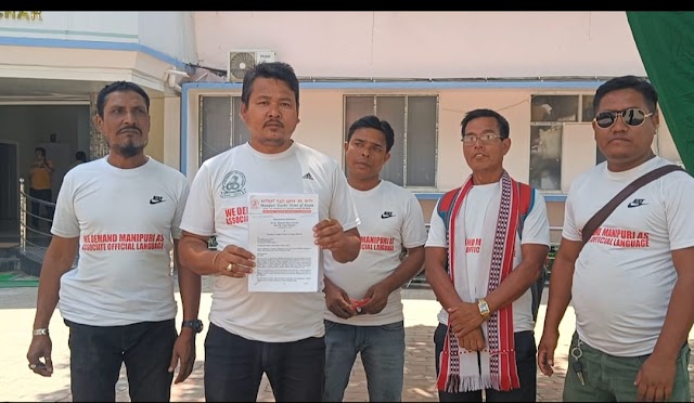  Manipuri Youths' Front of Assam (MYFA) submits memorandum to Chief Minister requesting inclusion of Manipuri language as an   Associate Official Language of Assam