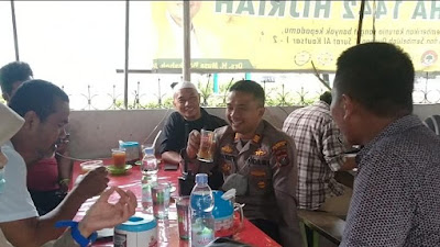 Kapolsek Medan Baru Sambangi Warkop Jurnalis Medan