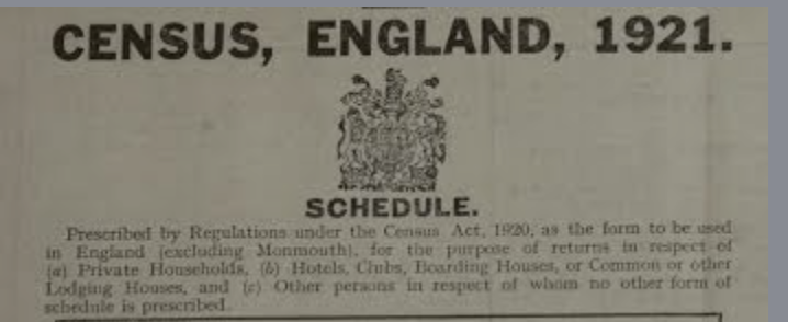 1921 UK Census