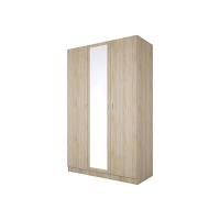 Three-leaf wardrobe with mirror