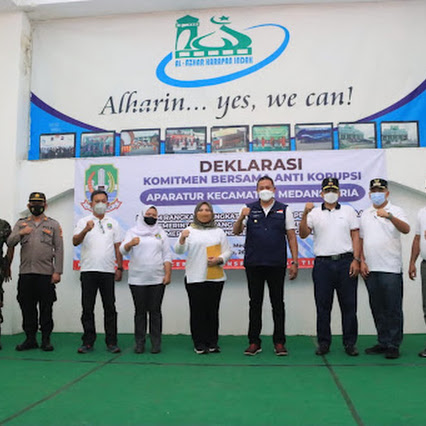 Plt Walikota Bekasi Tri Adhianto Hadiri Deklarasi Antikorupsi Di Kecamatan Medan Satria