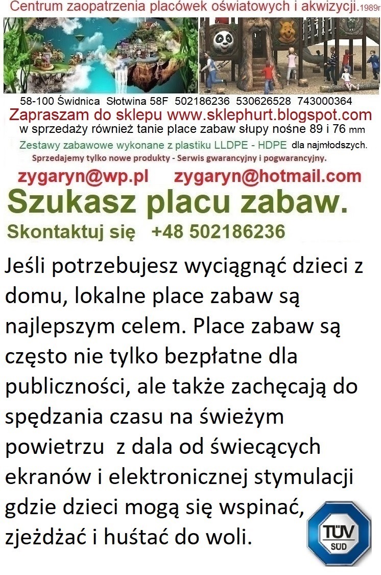 Place zabaw i nie tylko,