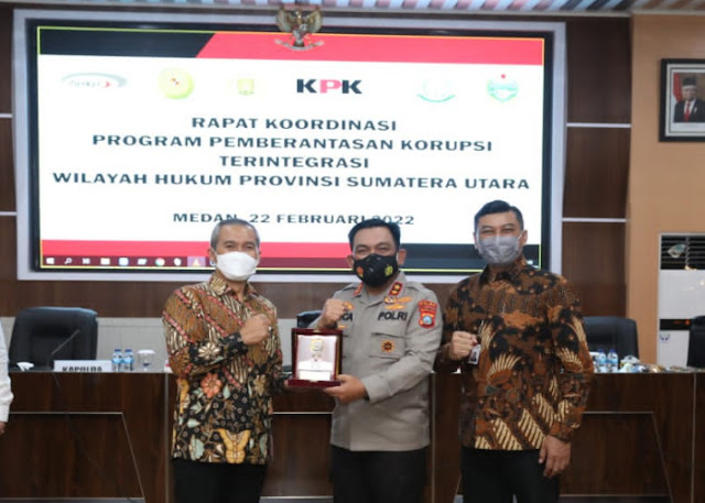 Kapolda Sumut Hadiri Rakor Program Pemberantasan Korupsi Terintegrasi