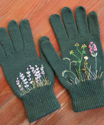 Zielone rękawiczki