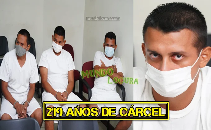 219 años de prisión para cabecilla y 84 años de cárcel para dos pandilleros / entre ellos hay mas de 20 casos de intentos de Asesinato y multiples delitos