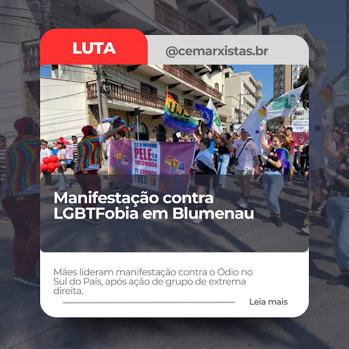 Manifestação contra LGBTFobia em Blumenau