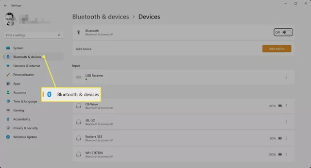 Bluetooth ở đâu trong Windows 11?