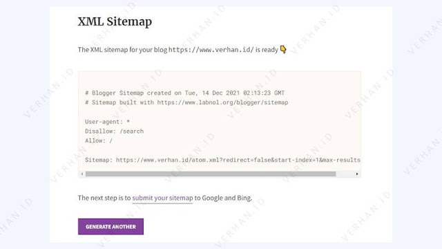 membuat sitemap untuk blogger