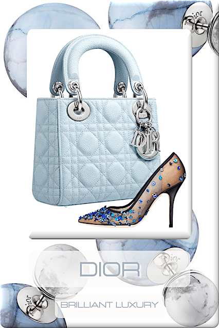 ♦Dior Accessories in Blue #bags #shoes #jewelry #dior #accessories #brilliantluxury