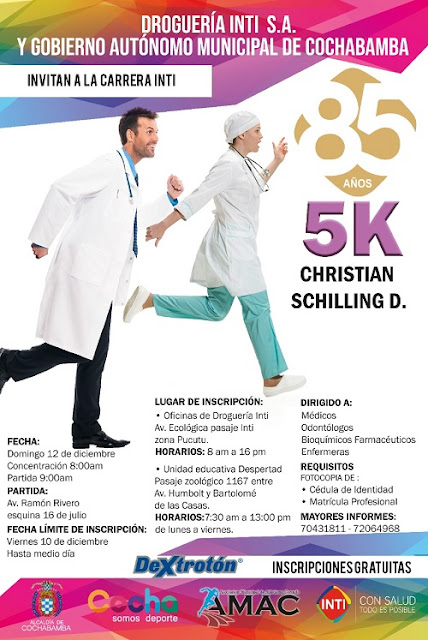 Carrera pedestre 5K ‘Christian Schilling’: el gran reto para los trabajadores de la salud