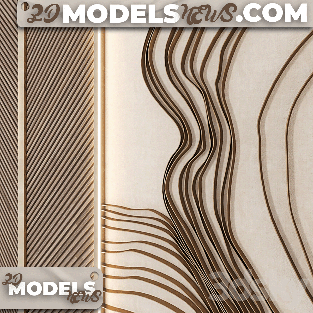 Wall Decor Model Waves 2 4