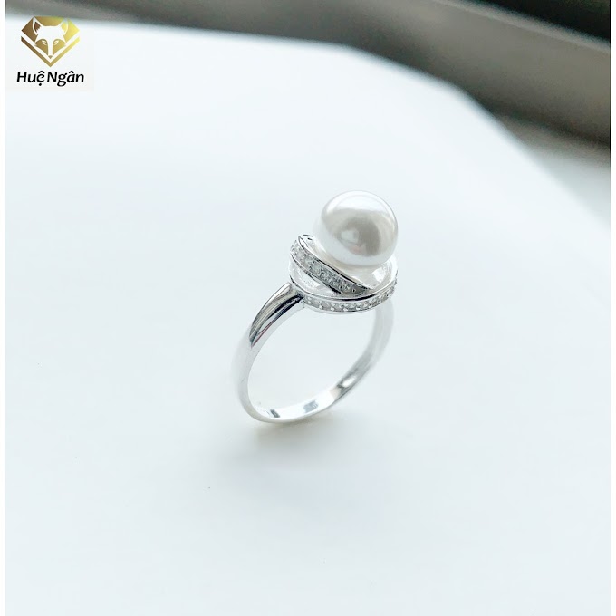 Mall Shop [ huengan_jewelry ] [Mã LT50 giảm 50k đơn 250k] Nhẫn bạc Ý 925 Huệ Ngân - Nơ đẹp RR1221