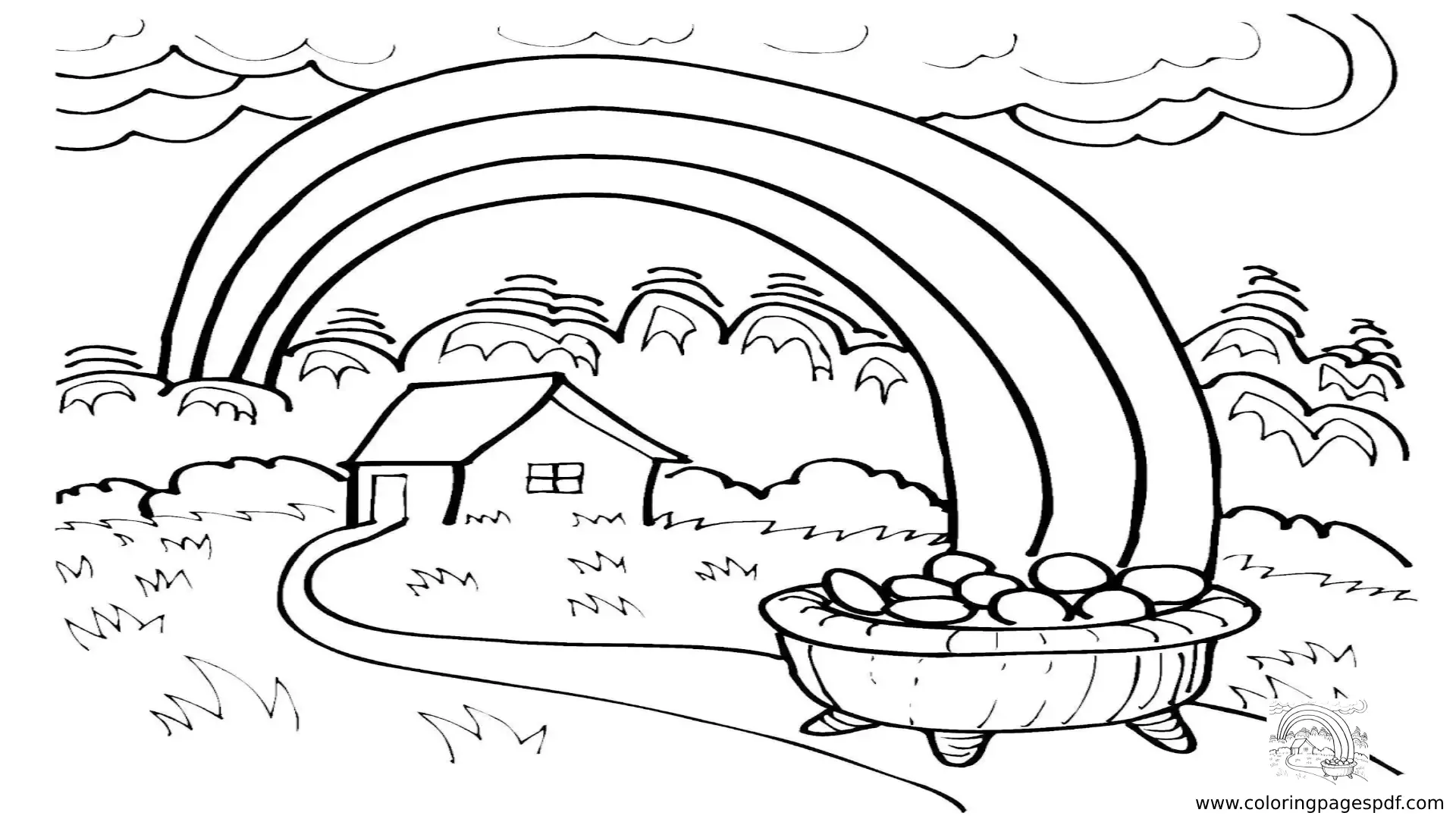 Rainbow Coloring Pages