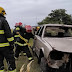 Bomberos realizaron práctica de rescate vehicular
