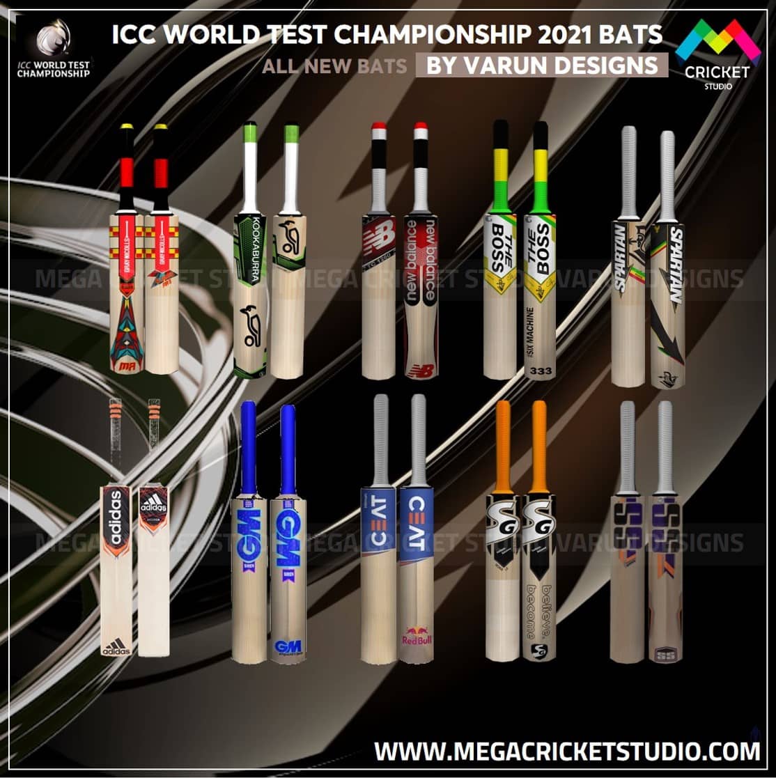 ICC World Test Championship 2021 Bats for EA Cricket 07