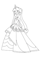 Star Butterfly princess coloring page