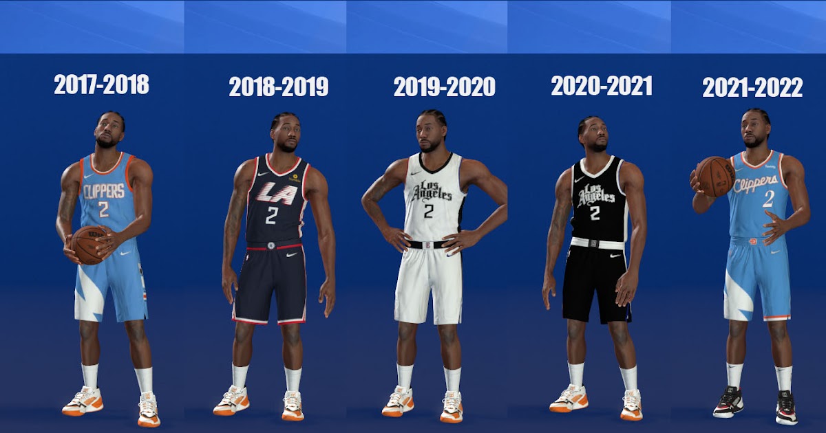 NBA 2K22 Los Angeles Clippers All Nike City Jerseys Pack (2018, 2019,2021,2022)  by 2kspecialist