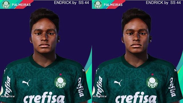 Endrick Felipe Face For eFootball PES 2021