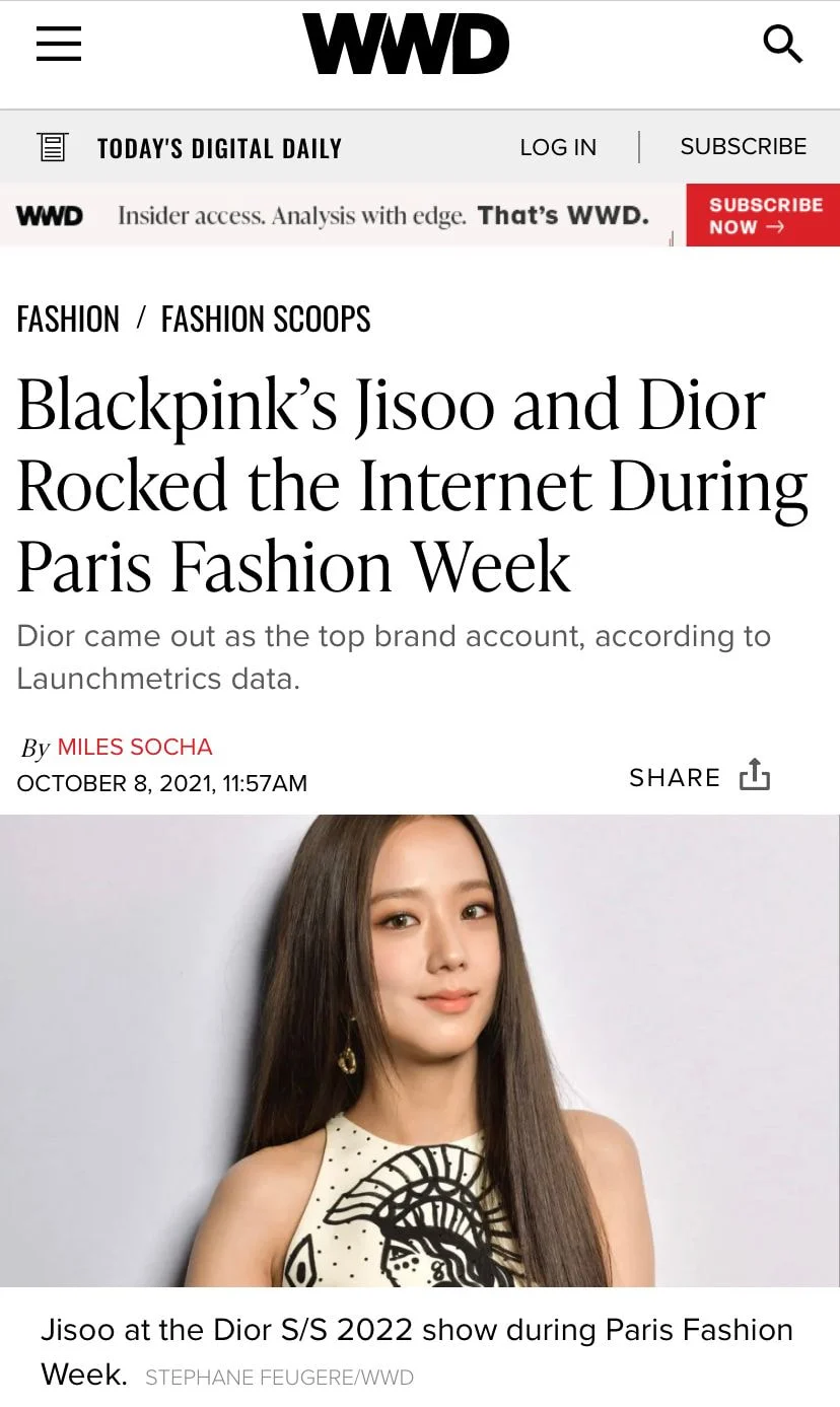 [THEQOO] Cartier'in Jisoo'yu model olarak işe almak için Dior'un sözleşme ücretinin iki katını harcadığı ortaya çıktı