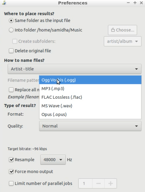 soundConverter-linux-choose-file-format-for-conversion