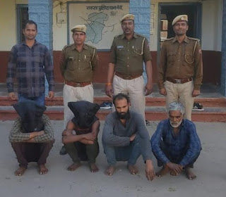 देवर ही निकला लूट का सुत्रधार, खुलासा, चार गिरफ्तार                    