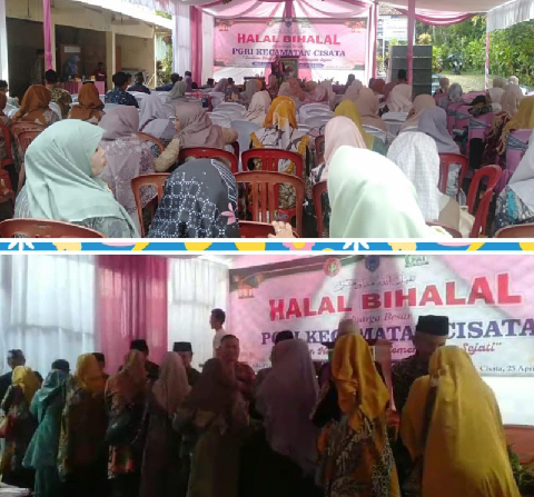 PGRI Disdikpora & FK3S  Kecamatan Cisata  Mengadakan Halal Bihalal