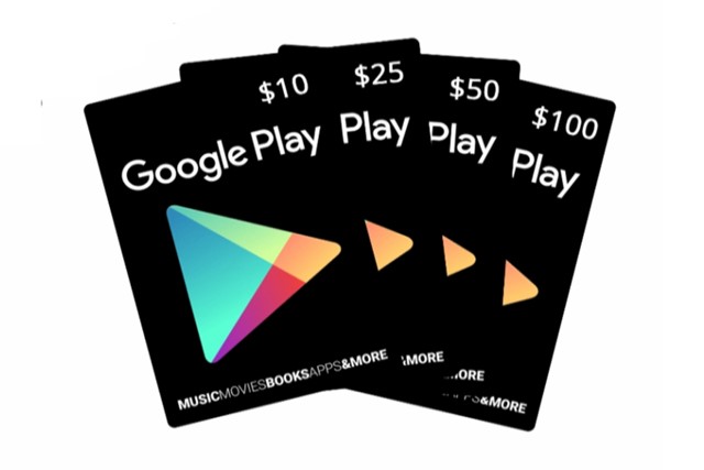 free Google Play Gift Card 5 USD