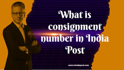 What is consignment number in India Post